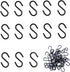 T Tulead 40PCS Mini Hanger Hooks, Light Duty S Hooks Iron Jewelry Hanging Hook 1"x0.7"