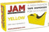 JAM PAPER Office & Desk Sets - 1 Stapler & 1 Tape Dispenser - Yellow - 2/Pack