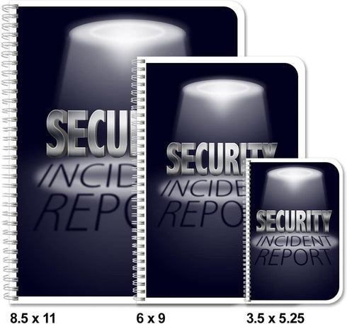 BookFactory Security Incident Report Log Book, Wire-O, 100 Pages, 6" x 9" (LOG-100-69CW-PP)
