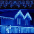 3.5M/11ft 96 LED Blue Linkable Fairy Curtain String Light, 8 Modes for Indoor/Outdoor Decor