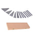 kimllier 12Pcs Precision Steel Angle Gauge Block Set, 1/4 to 30 Degree with Box