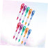Ciieeo 10pcs Black Pens - Ballpoint Fountain Pen Ink Black Gel Pens with Flashlight, Ballpoint Pens with Light