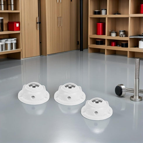 8pcs SUPVOX Rose-Shaped Self-Adhesive Swivel Caster Wheels with Brakes, Thickened Large Ball Design, Heavy Duty
