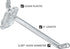 Azar Displays 800004-C Pack of 50 Clear Pegboard Hooks - 4” Polycarbonate Plastic Hook Set for Retail