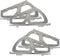 Coshar 4Pcs 1 Layers Shoes Drawer Hinges Stainless Steel Fan Shape Shoe