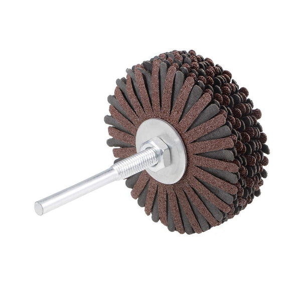 uxcell Abrasive Cloth Flap Wheel Sanding Star 1/4-Inch Shank for Woodworking Furniture Polishing 80 Grit