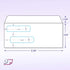 NextDayLabels - Pack of 100# 8 Envelopes, Size fits QuickBooks Printed Checks, Double Window Security Check Envelope, Flip and Seal, Measures 3-5/8 inch x 8-11/16 inches by NextDayLabels