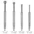 4pcs Small Hole Gauge Set, Telescoping Full Round Spherical Shaped Hardened Bore Gauge