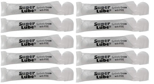 10 x Super Lube 82340 Multi Purpose Synthetic Grease, USDA Dielectric PTFE, 1 ml