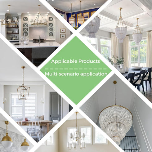 6 Inch Light Canopy Kit with Heavy Duty, Replacement Cover Plate with Mounting Hardware for Chandelier, Pendant Light
