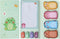 Dinosaur Sticky Notes Set - 360 Sheets Cute Cartoon Animal Dinosaur Self-Stick Memo Pads for Students, Office