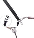 Black Safety Breakaway Lanyards for ID Badges, Holder Keys, Women Men, Cruise Neck Office Card Holder - 5 Pack