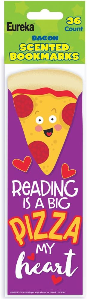 Eureka Pizza Scented Bookmarks - Pack of 24