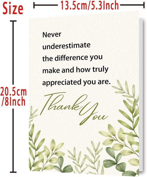 OJsensai Comfort Thank You New Card, Appreciation Card for Coworker Boss Staff Teacher, Thank You Gifts for Men Women