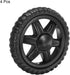 5 Inch, 4 Pack uxcell Shopping Cart Wheels Replacement Rubber Foaming Shopping Bag Trolley Wheel Repair for Folding