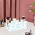 Ainavmxzs 4 Dental Smiling Teeth Acrylic Hair Brush Holder With Compartments Makeup Brush Holder Organizer Vanity