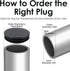 LIQWEI 8Pcs Rubber Plug, Round Plastic Cap, Plastic Plugs for Round Holes Pipe Caps, Hardware Plugs End Caps for Rounds