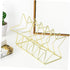 Elegant Gold Iron Bookends for Stylish Home Office Decor