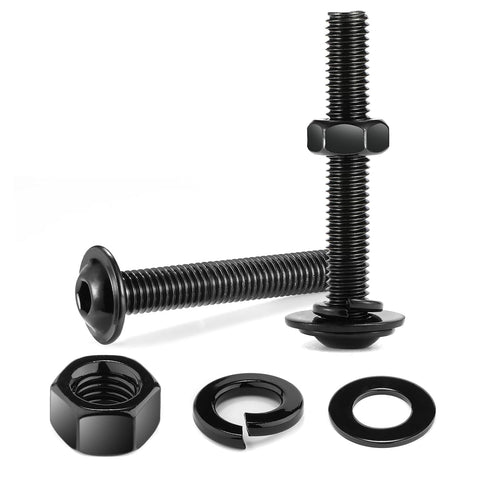 M8 x 40mm Flanged Button Head Socket Cap Screws - 10Pcs Stainless Steel Fully Threaded with Hex Spanner