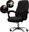 Office Chair Cover with Arm Covers - Universal Stretch Desk Chair Slipcovers (Size: L), Black