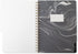 Fringe Studio Large Tab Notebook, Marble Gray, 180 Lined Pages, Flexible Paperback Cover, 5 Subject/Die-Cut Dividers