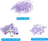 PATIKIL Metal Binder Clips Set, Small Durable Push Pins and Clips for Assorted File Documents, Purple