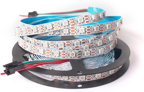 SVFISHKK WS2812B 5050 60Pixels/m 300Pixels DC5V (16.4FT 300led IP30, LED Strip SMD Individual Addressable RGB Pixel