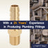 LTWFITTING Brass Fitting Coupler - 5/16-Inch Hose Barb x 1/8-Inch Male NPT, Pack of 5