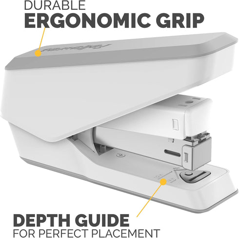 Fellowes LX840 EasyPress Office Stapler, One-Touch Small Stapler for Classroom, Home, and Office, 25 Sheet Capacity,