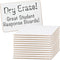 Really Good Stuff Non-Magnetic Dry Erase Boards, Set of 12, 6" x 9", Ideal for Home and School Learning, Reusable