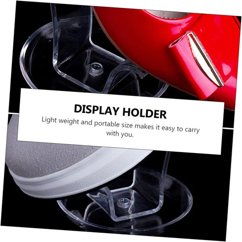 4 Pack Cabilock Shoe Display Stands Pvc Risers Display Shoe Rack for High Heels Holding Rest