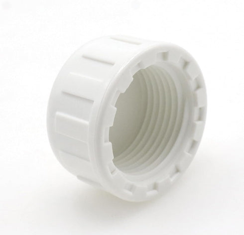 10-Pack 3/4" White PVC Pipe Fittings End Female Thread Cap Plug Adapters for Plumbing Applications, Easy Install