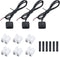 3 Set Mini Momentary Push Button Switch Plastic 12V 24V Small Switchs