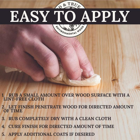 Tried & True Danish Oil, 8 oz Polymerized Linseed Oil Wood Finish & Sealer for Furniture, Butcher Blocks, Salad Bowls