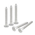 uxcell Hex Head Lag Screws Bolts, 30pcs 1/4" x 2" 304 Stainless Steel Partial Thread Wood Screws