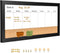 Magnetic Weekly Dry Erase White Board and Cork Board, Black Wood Frame, Magnetic Surface Whiteboard for Home