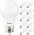 Sunco Lighting - 10 Pack 3W=40W A19 LED Light Bulbs, CRI91, 2700K White, 250 Lumens, E26 Base, Indoor/Outdoor