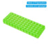 PATIKIL 60 Wells Tube Rack, 1 Pcs Double Panel Vial Holder for Microcentrifuge Tubes 0.2/0.5/1.5/2ml, Light Green
