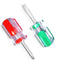 2Pcs Short Phillips-Head and Flathead Screwdrivers, Magnetic Pocket Screwdriver Set