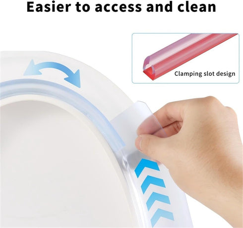CASOME Portable Toilet Splash Guard, Easy-to-Install Urine Protector for Toilet Seat, Universal Toilet Splash Shield