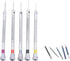 5 pc Precision Screwdriver Set for Eyeglasses, Jewelry, and Watch Repair Tools with 5 Extra Blades