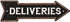 Delivery Sign Right Arrow Vintage Package Deliveries Plaque, 5x17 Metal Drop Off Parcel Here