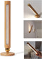 TUNJINSHOU 360 Rotatable Wooden Led - Magnetic Detachable Stepless Dimmable Rechargeable Wall