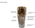 Merrill MFG FVNL100 1" No-Lead Brass Foot Valve - 710 Series, 1" Female Connection