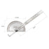 Angle Protractor, Stainless Steel Angle Ruler Finder 0-180 Degrees, 10 cm Woodworking Measure Tool