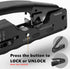 Yankok Modular Crimper for CAT5 CAT6 CAT7, Shielded and Unshielded RJ45 RJ12 RJ11 Network Connectors Ethernet Crimp