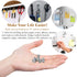 Rakizbe Refrigerator Magnet Push Pin, Brushed Nickel Steel Fridge Magnets, Magnetic Pushpins for Whiteboard, Office,