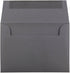 JAM PAPER 4Bar A1 Premium Invitation Envelopes - 3 5/8 x 5 1/8 - Dark Grey - 50/Pack