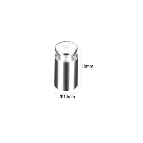 uxcell Gram Calibration Weight 10g F1 Precision Stainless Steel for Digital Balance Scales