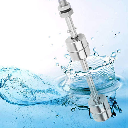 Stainless Steel Switch Tank Water Level Sensor, Double Ball Water Level Controller for Tank Pool (150mm)